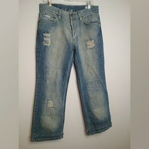 "Coffee" Brand Cropped Demim Jeans Size 33